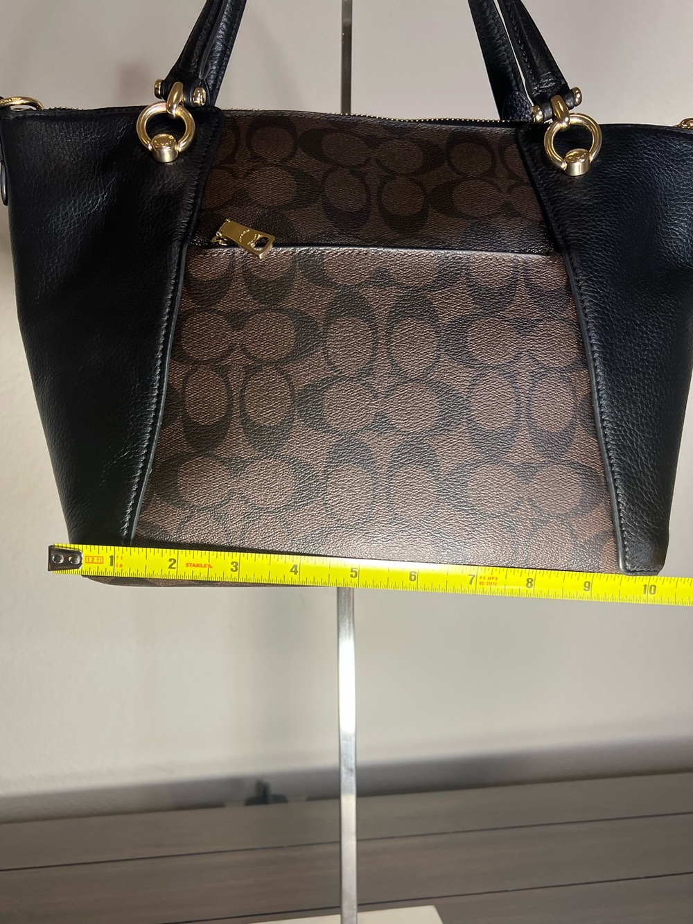 Coach Kacey Satchel Bag In Signature Canvas - Picture 7 of 14